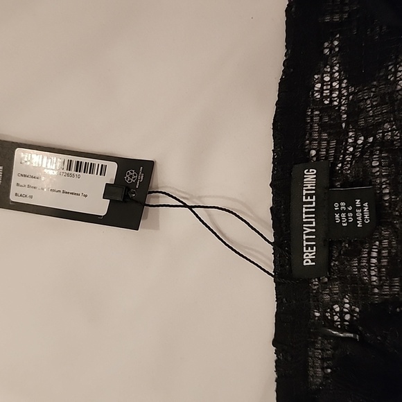 PrettyLittleThing Black Lace Blouse - Picture 3 of 3